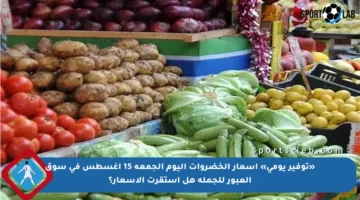 «توفير يومي» أسعار الخضروات اليوم الجمعة 15 أغسطس في سوق العبور للجملة هل استقرت الأسعار؟